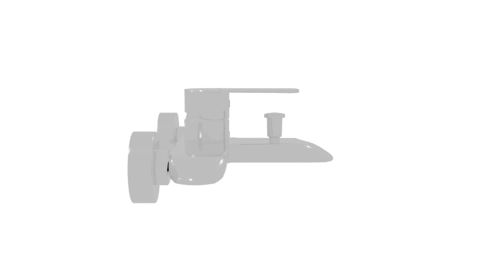 Sleek Modern Bathroom Faucet 3D Model - Professional 3D Model Render 8