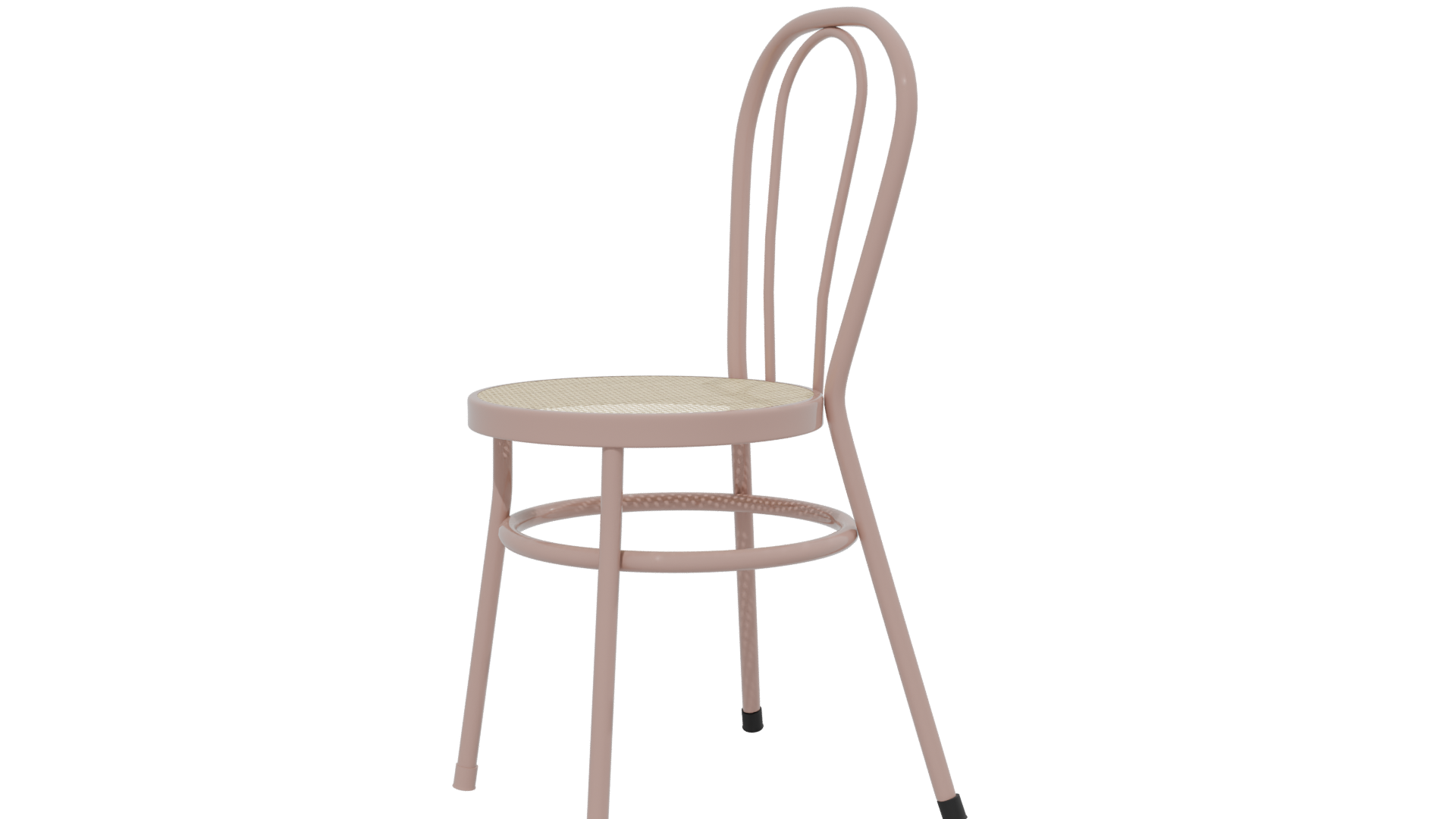 Stylish Pink Bistro Chair 3D Model - Professional 3D Model Render 13