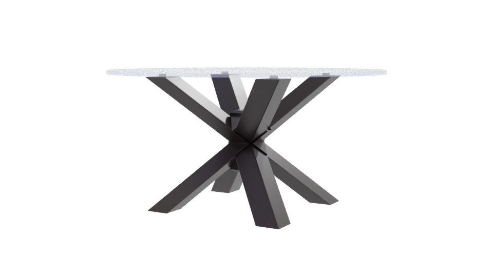 Stylish Modern Dining Table 3D - Professional 3D Model Render 12
