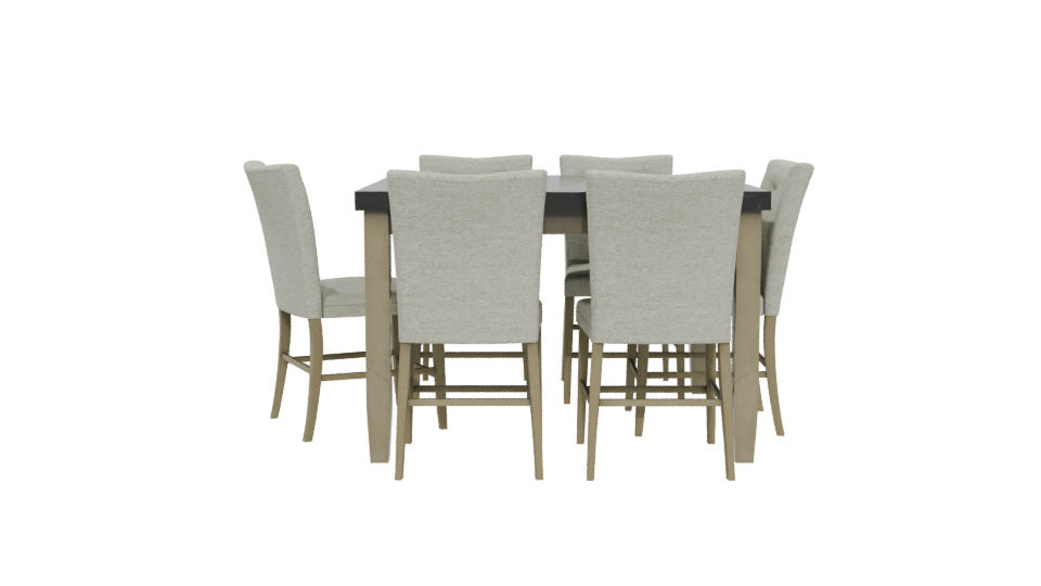 Stylish Dining Table Set 3D - Professional 3D Model Render 5