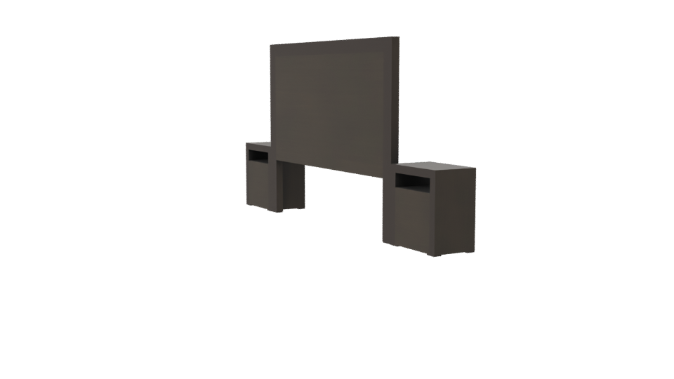 Contemporary Bedroom Furniture Set - Professional 3D Model Render 7