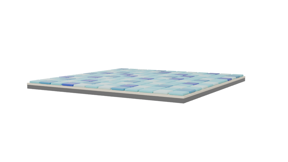Stylized Mosaic Tile Floor Model - Professional 3D Model Render 6