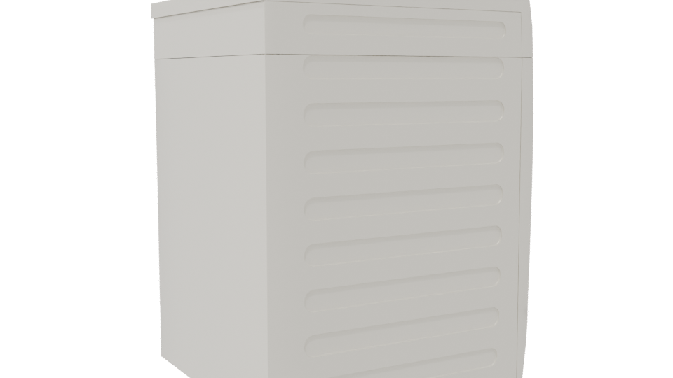 Realistic Front Load Washing Machine 3D - Professional 3D Model Render 7