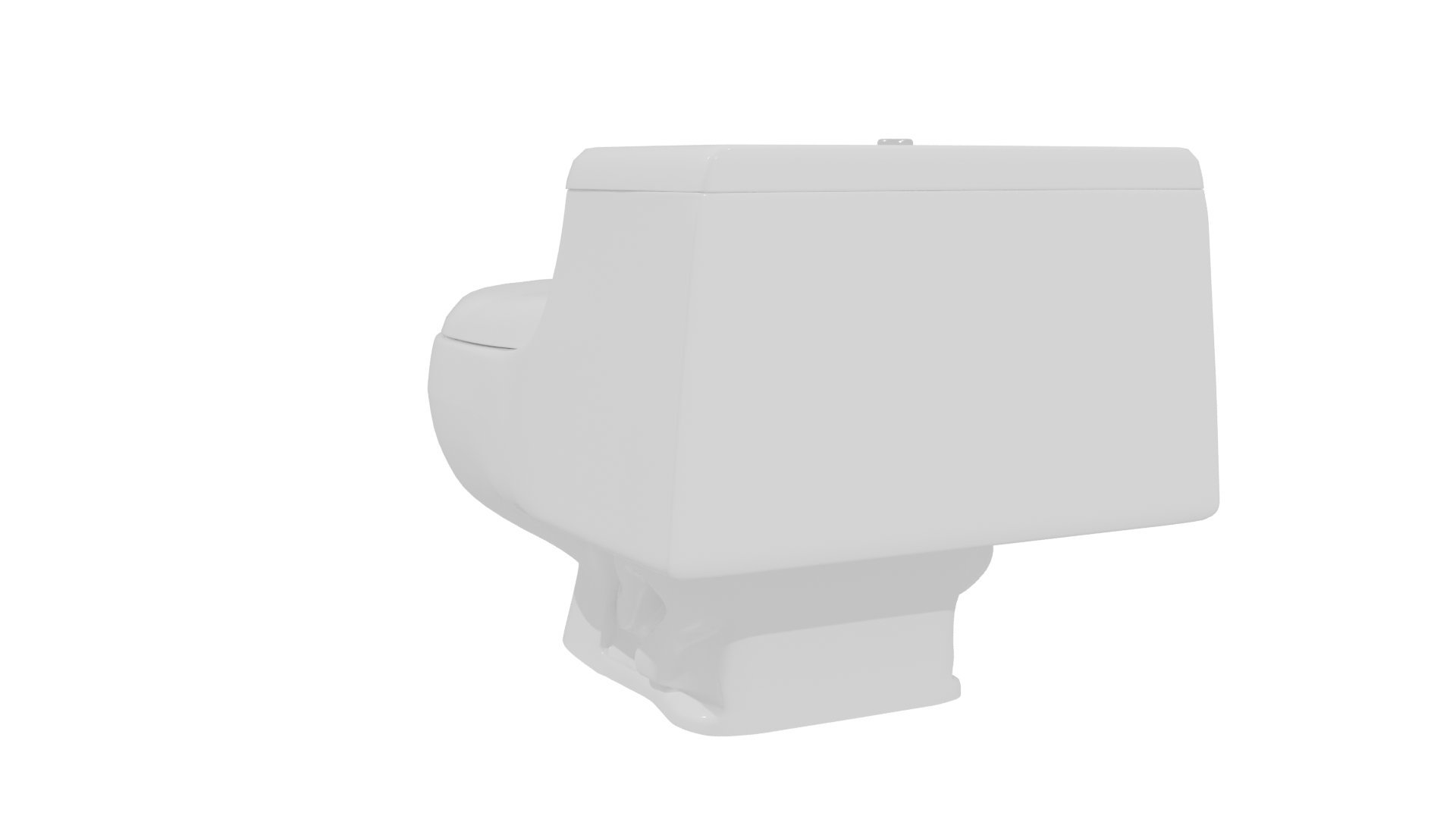 Modern Bathroom Toilet Model 3D - Professional 3D Model Render 4