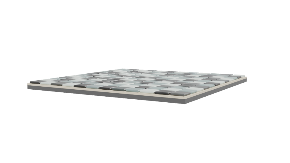 Stylish Modern Checkerboard Floor - Professional 3D Model Render 12