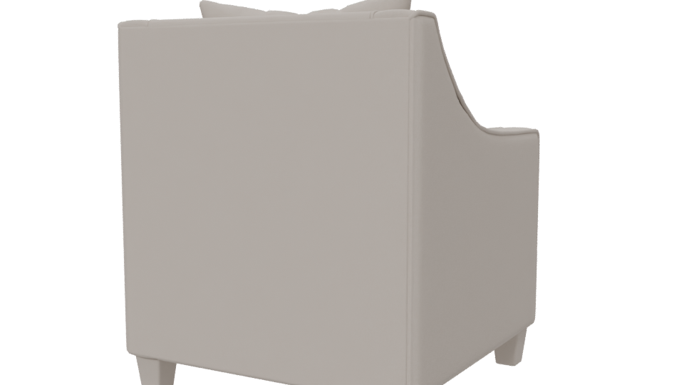 Stylish Modern Accent Chair 3D - Professional 3D Model Render 6