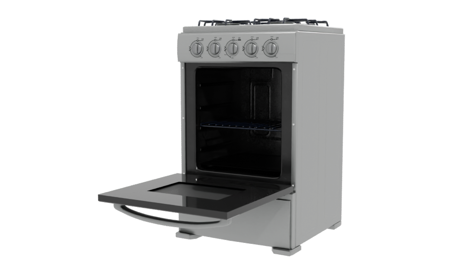Gas Range Oven 3D Model - Professional 3D Model Render 12