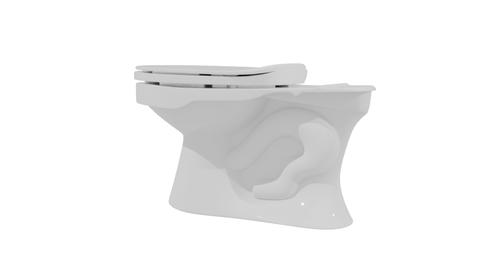 Contemporary Toilet Model 3D - Professional 3D Model Render 3