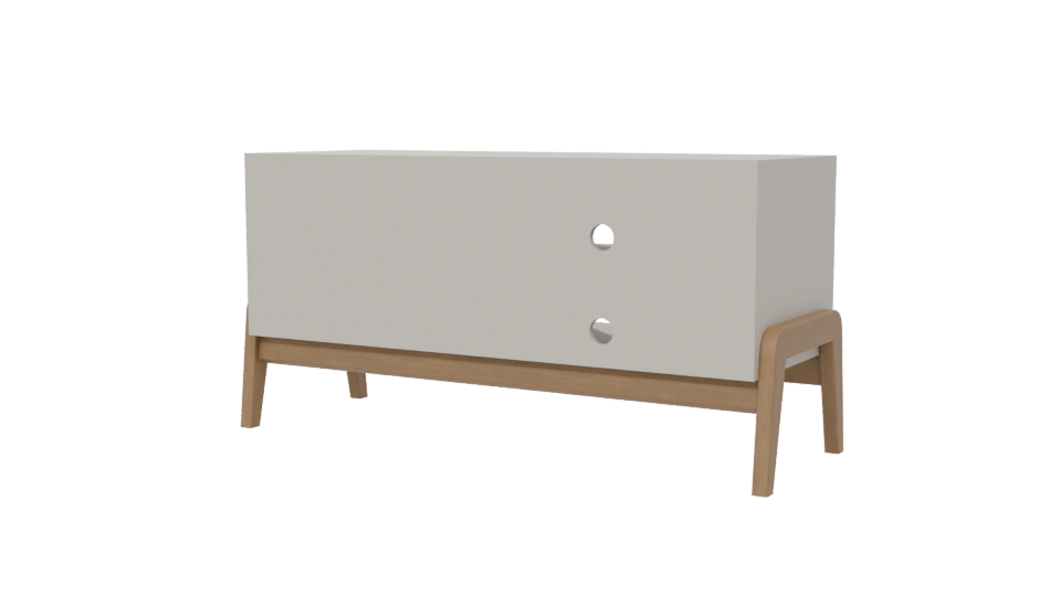 Modern Minimalist TV Stand 3D - Professional 3D Model Render 6