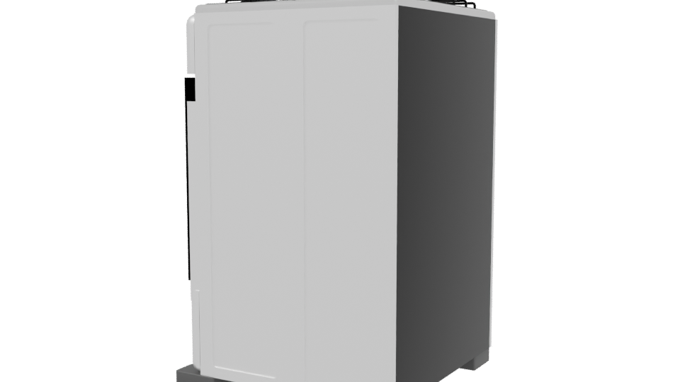 Compact Kitchen Gas Stove 3D - Professional 3D Model Render 3