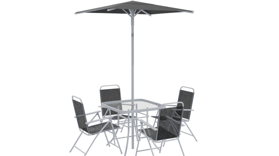 Outdoor Dining Set 3D Model - Professional 3D Model Render 10