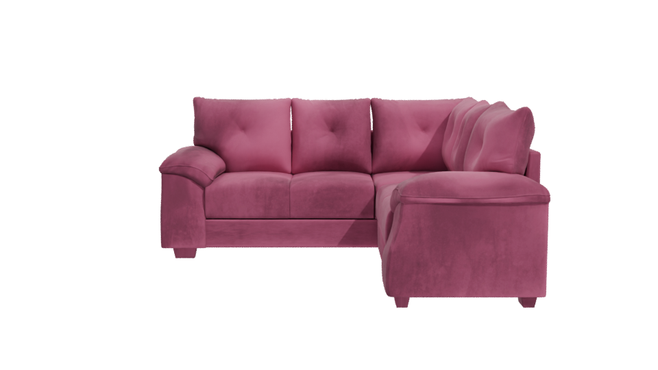 Stylish Pink Couch 3D Model - Professional 3D Model Render 11