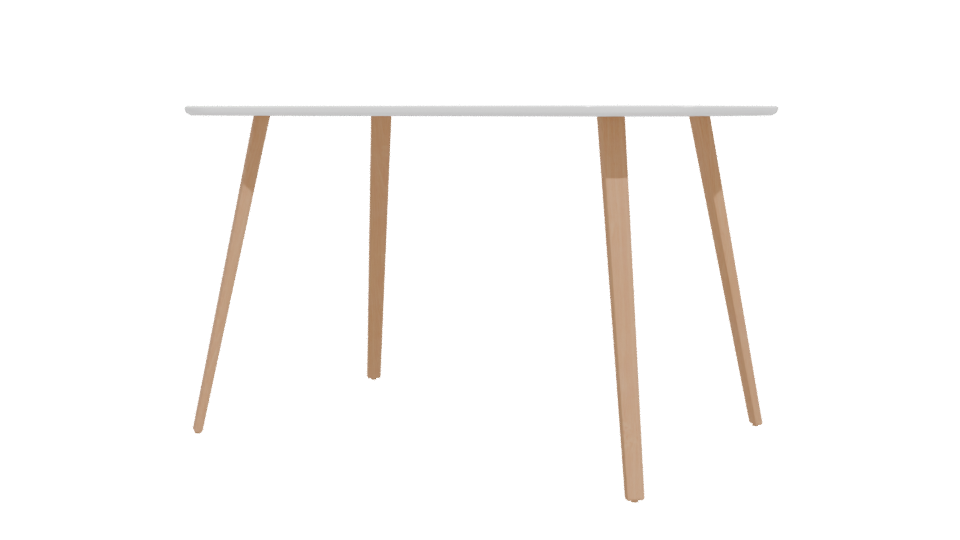 Contemporary Wooden Dining Table 3D Model - Professional 3D Model Render 12