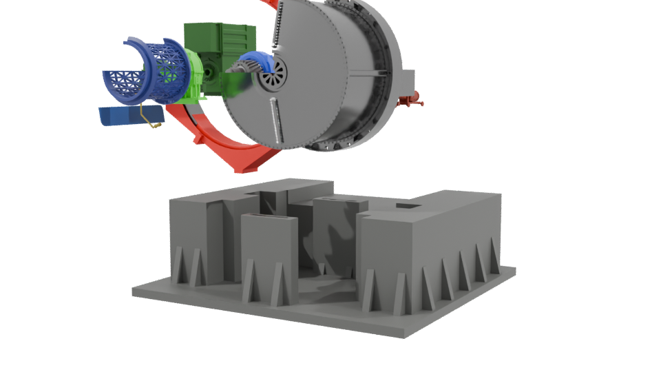 Industrial Machine Model 3D - Professional 3D Model Render 3