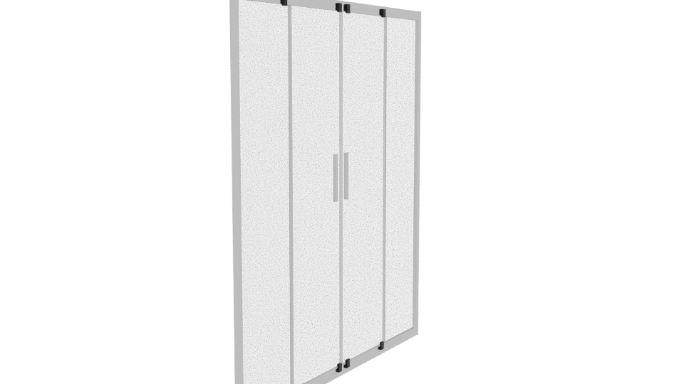 Stylish Modern Sliding Door 3D - Professional 3D Model Render 3