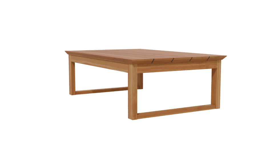 Stylish Wooden Coffee Table 3D - Professional 3D Model Render 13