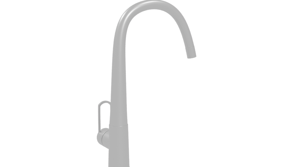 Sleek Kitchen Faucet Model - Professional 3D Model Render 4