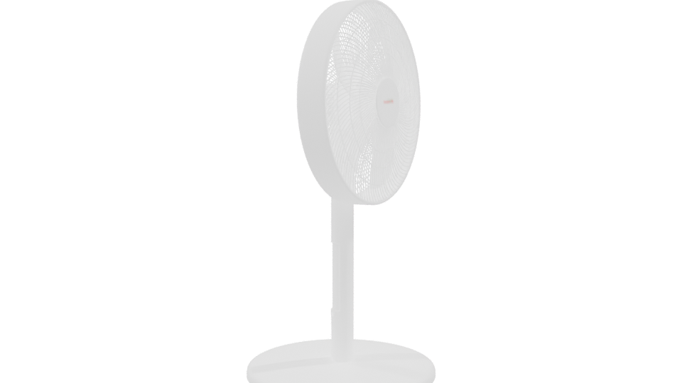 Stylish White Standing Fan 3D - Professional 3D Model Render 9