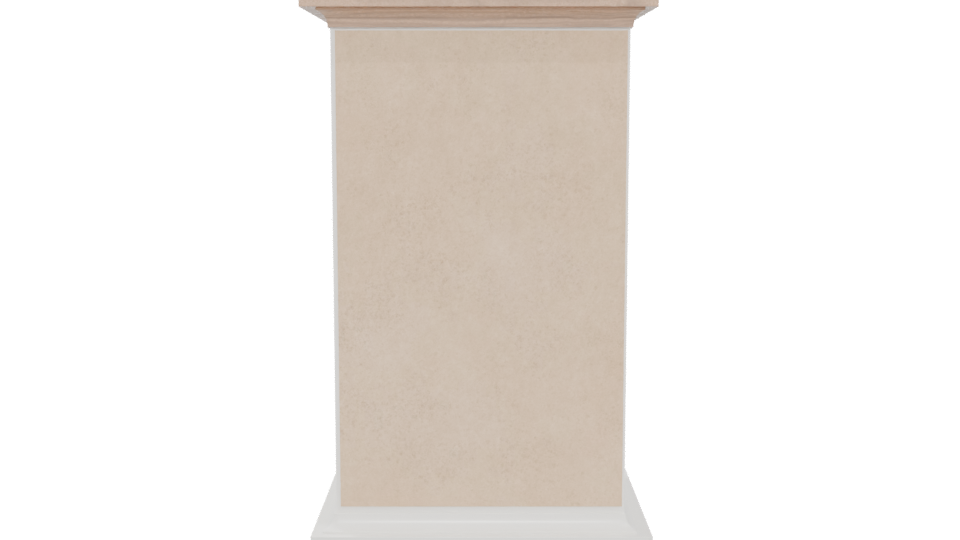 Stylish White Modern Storage Cabinet 3D Model - Professional 3D Model Render 5