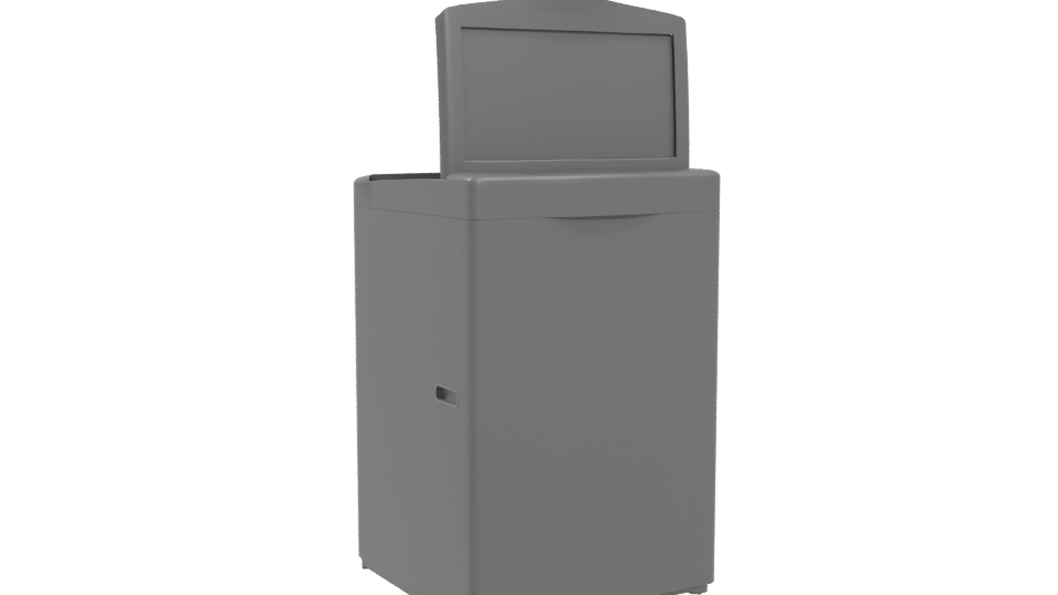 Realistic Household Trash Bin 3D - Professional 3D Model Render 4