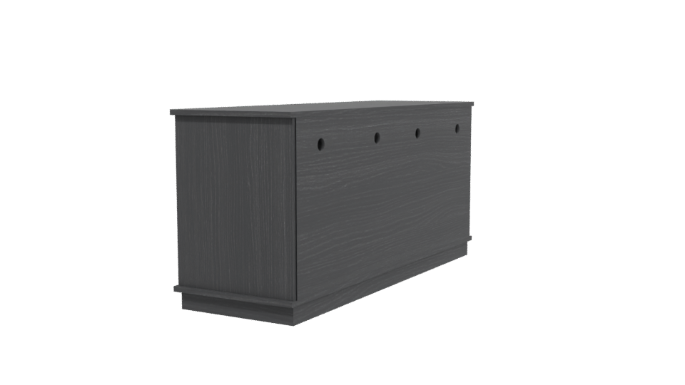 Stylish Modern Entertainment Center 3D - Professional 3D Model Render 3