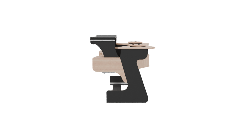 Contemporary Modular Office Desk 3D Model - Professional 3D Model Render 2