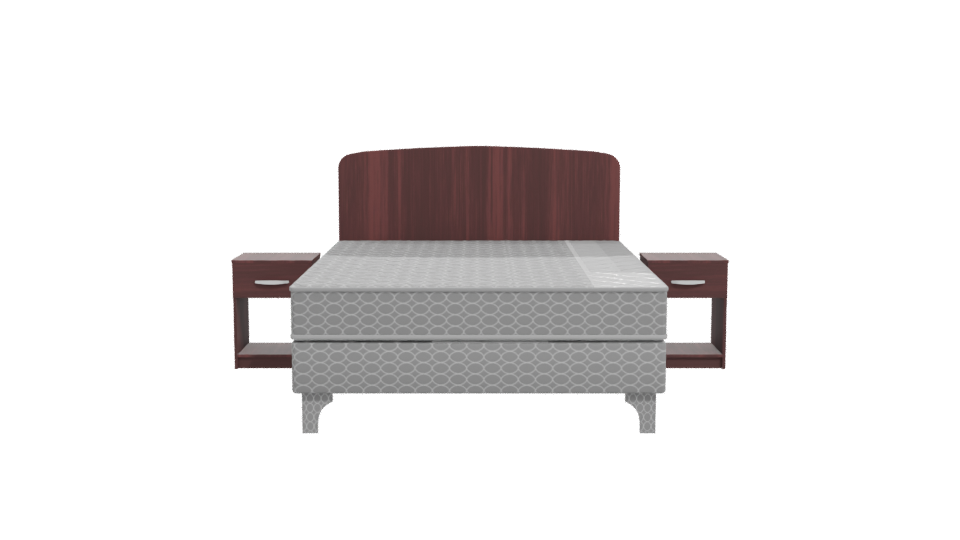 Stylish Bedroom Bed 3D Model - Professional 3D Model Render 11