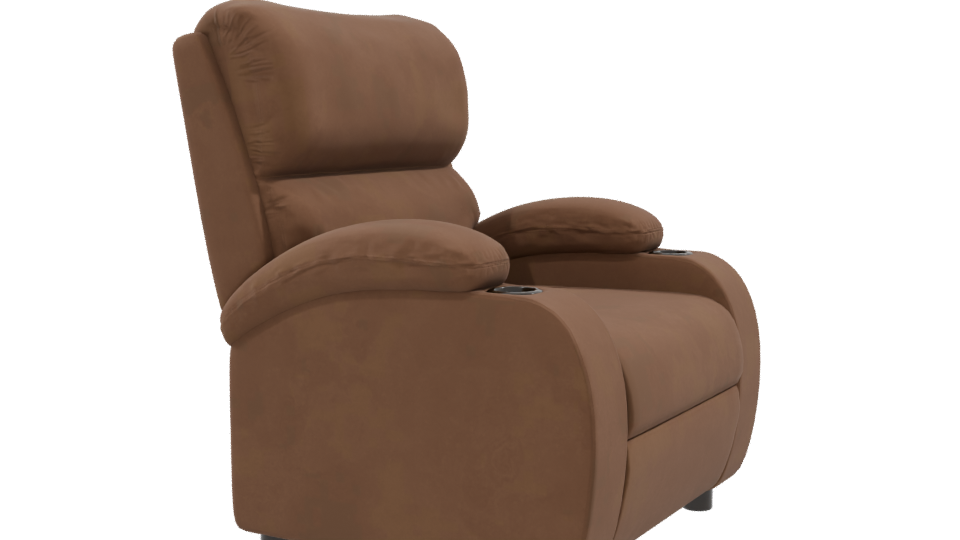 Contemporary Reclining Chair Model - Professional 3D Model Render 9