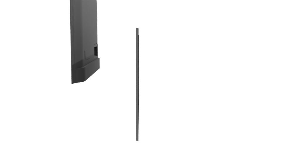 Sleek Modern TV Display Model - Professional 3D Model Render 2