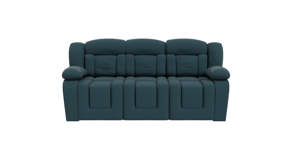 Sleek Modern Fabric Sofa - Professional 3D Model Render 11