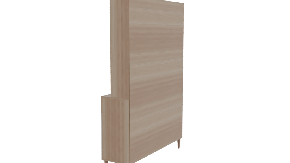 Modern Wooden Cabinet 3D Model - Professional 3D Model Render 3