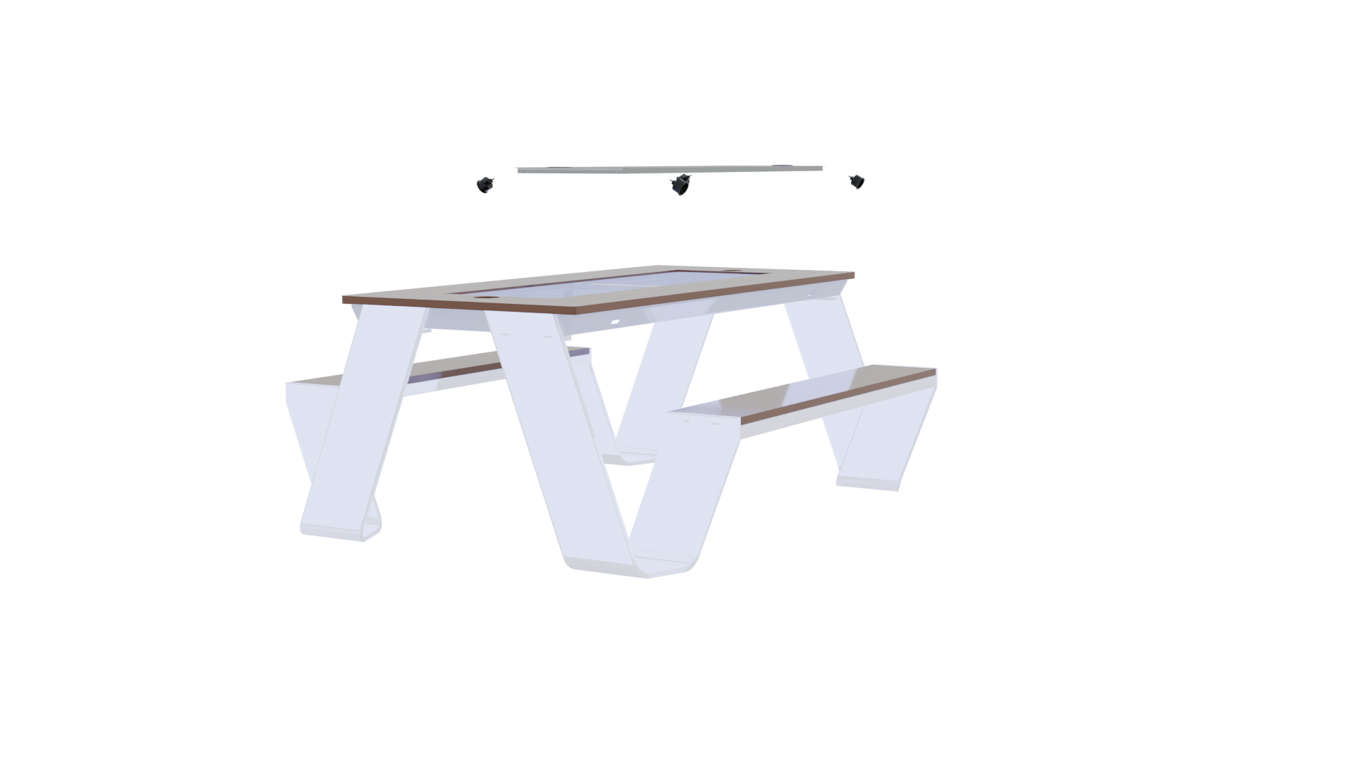 Stylish Modern Coffee Table 3D - Professional 3D Model Render 3