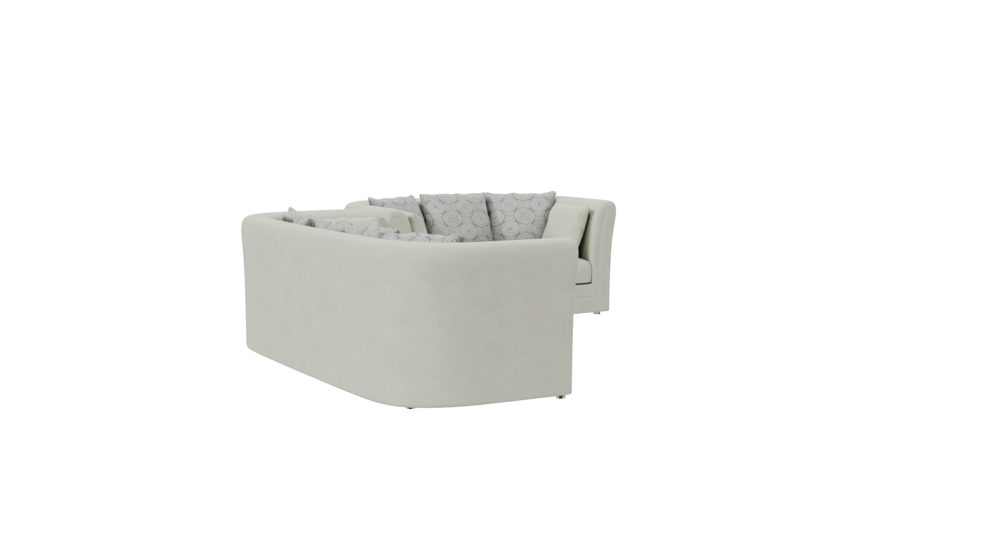 Stylish Sectional Sofa 3D Model - Professional 3D Model Render 7