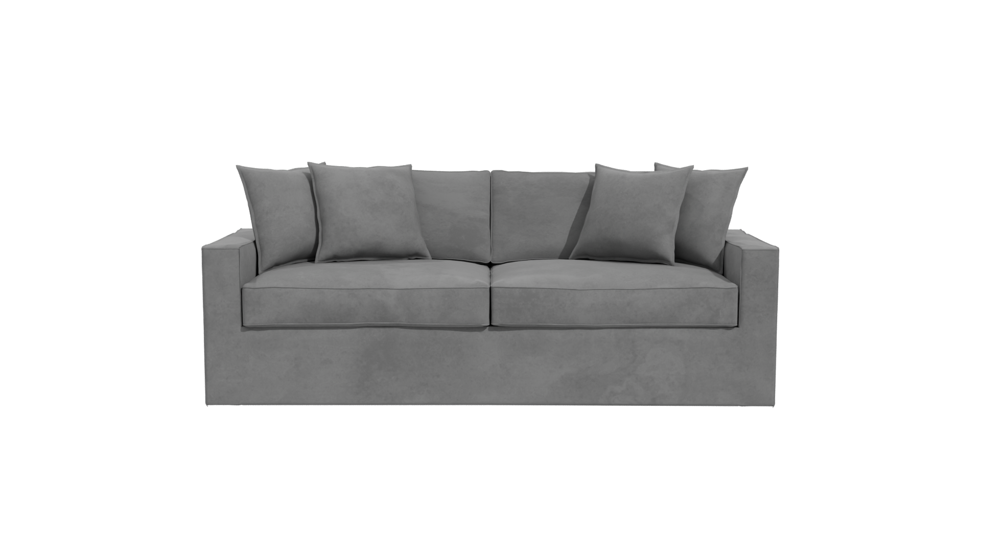 Stylish Modern Fabric Sofa 3D Model - Professional 3D Model Render 11