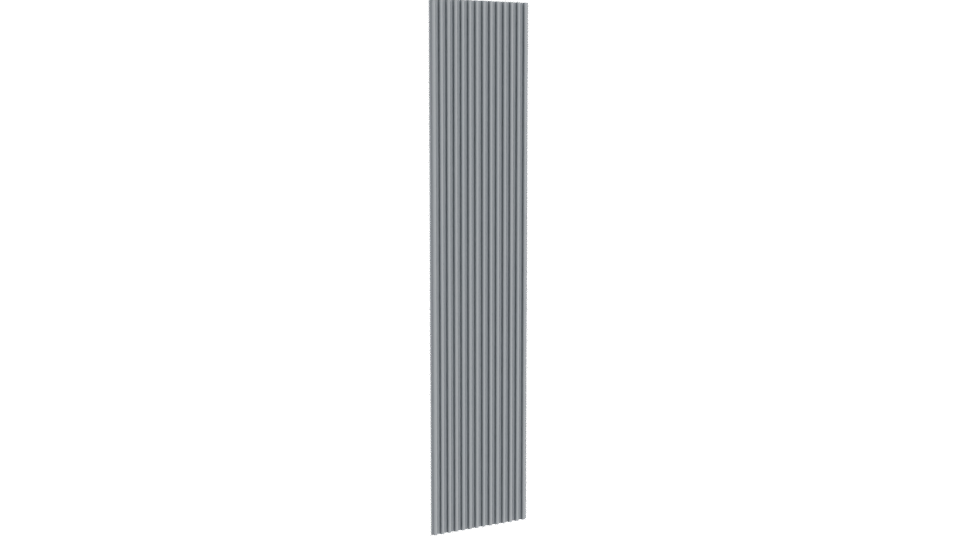 Stylized Vertical Slatted Panel Model - Professional 3D Model Render 10