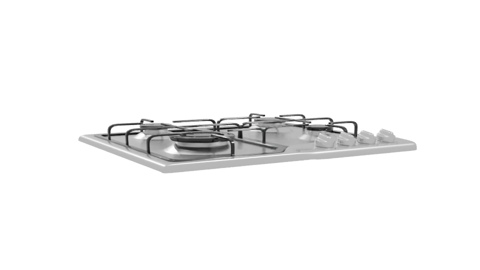 Sleek Gas Cooktop Model 3D - Professional 3D Model Render 10