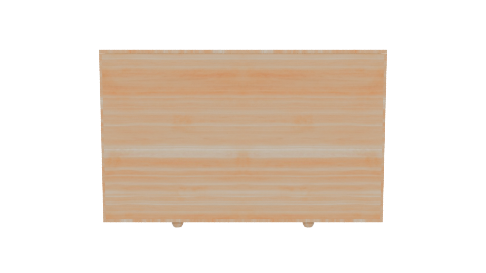 Modern Wooden Storage Cabinet Model - Professional 3D Model Render 5