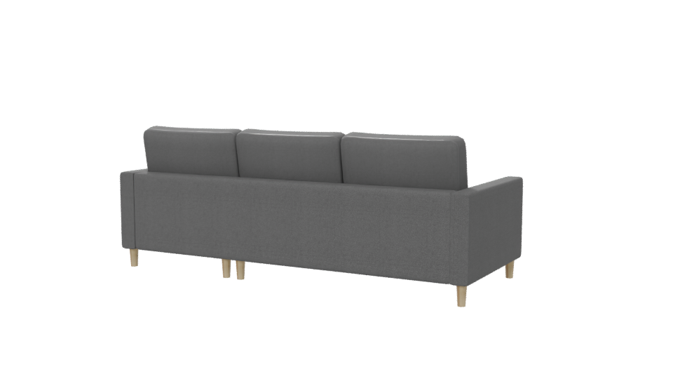 Stylish Modern Sectional Sofa 3D Model - Professional 3D Model Render 6