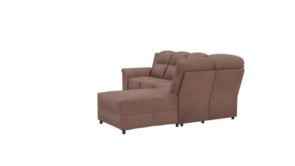Stylish Modern Beige Sofa Set 3D Model - Professional 3D Model Render 4