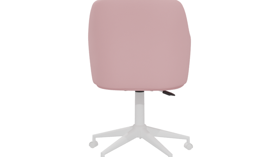 Stylish Pink Office Chair 3D - Professional 3D Model Render 5