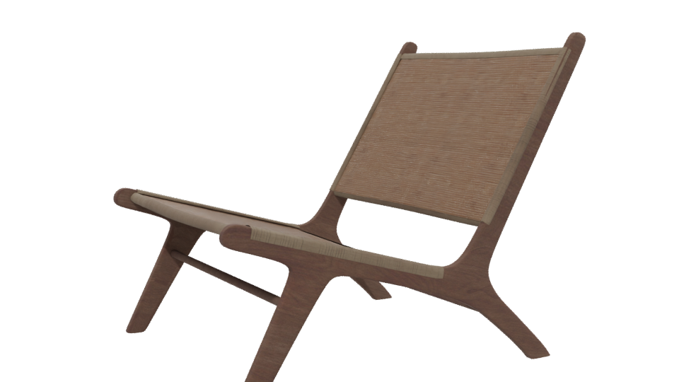 Stylish Minimalist Lounge Chair 3D - Professional 3D Model Render 13