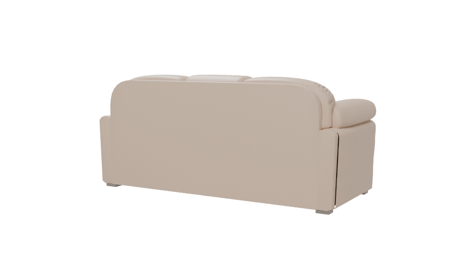 Contemporary Plush Sofa Model - Professional 3D Model Render 6