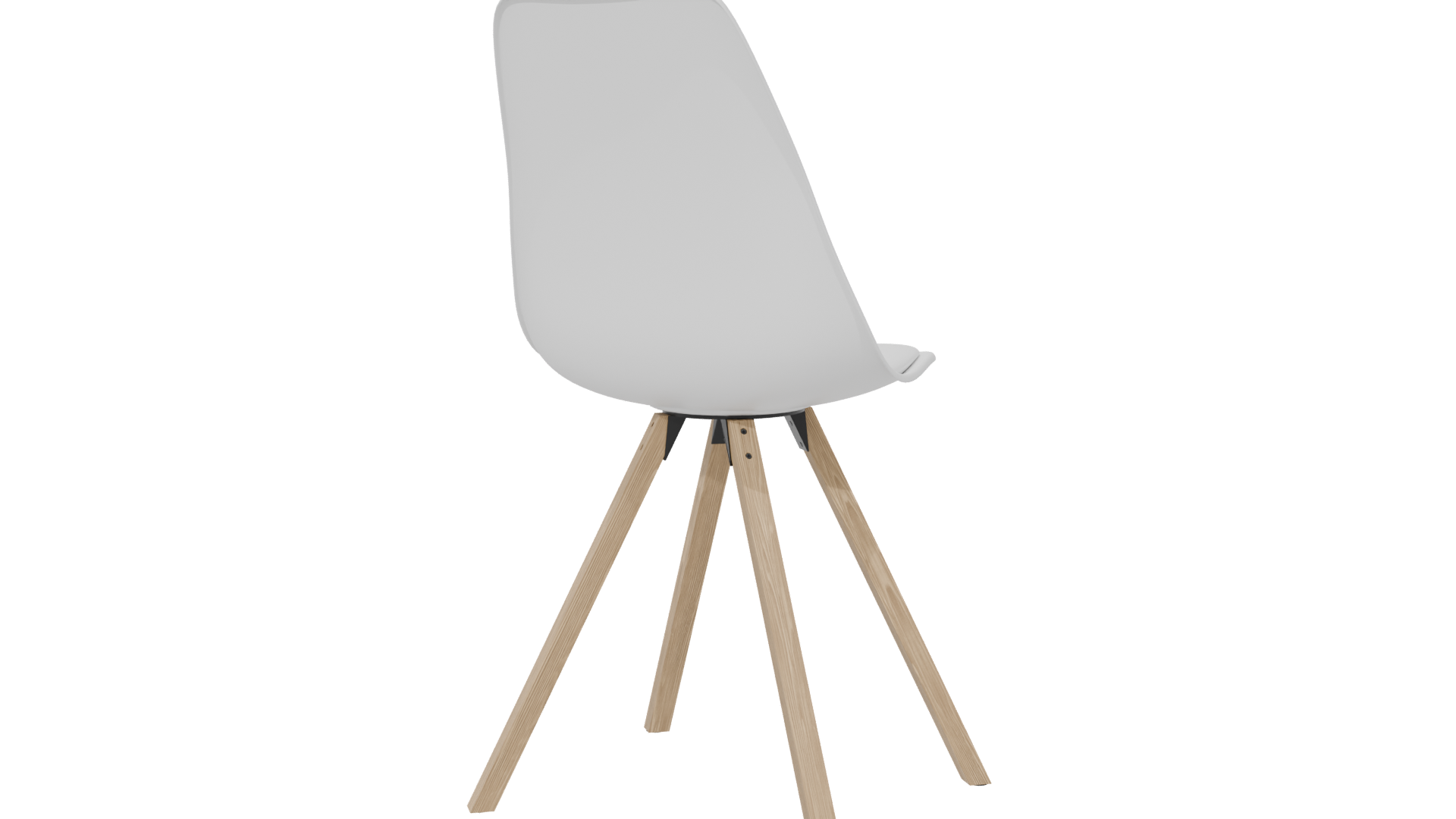 Glossy Modern Dining Chair 3D - Professional 3D Model Render 6