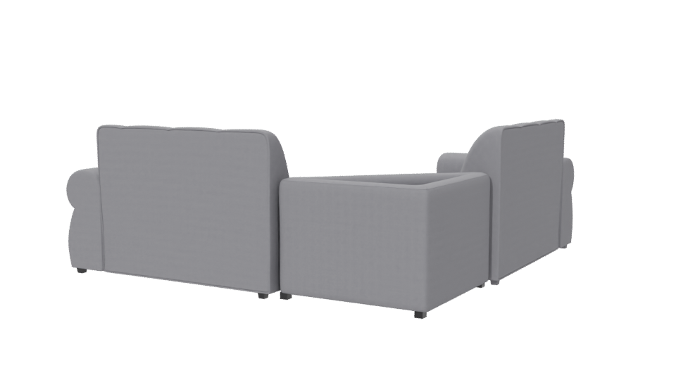 Stylish Modern Sectional Sofa 3D Model - Professional 3D Model Render 6