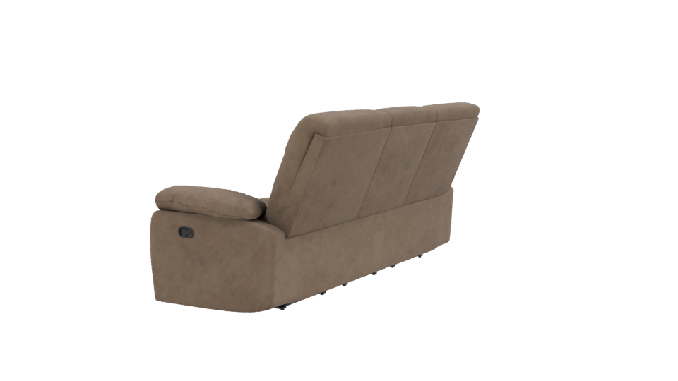 Contemporary Reclining Sofa 3D Model - Professional 3D Model Render 3