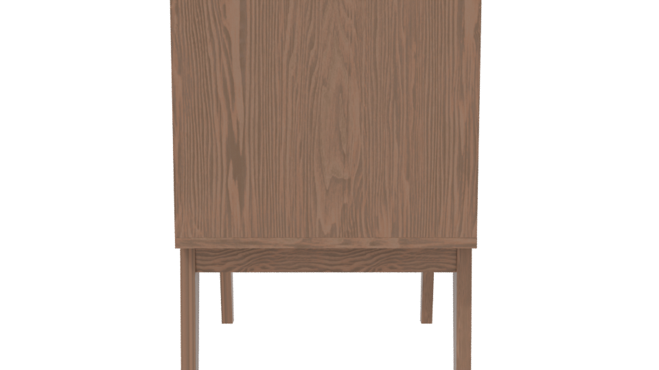 Stylish Wooden Nightstand Model 3D - Professional 3D Model Render 8