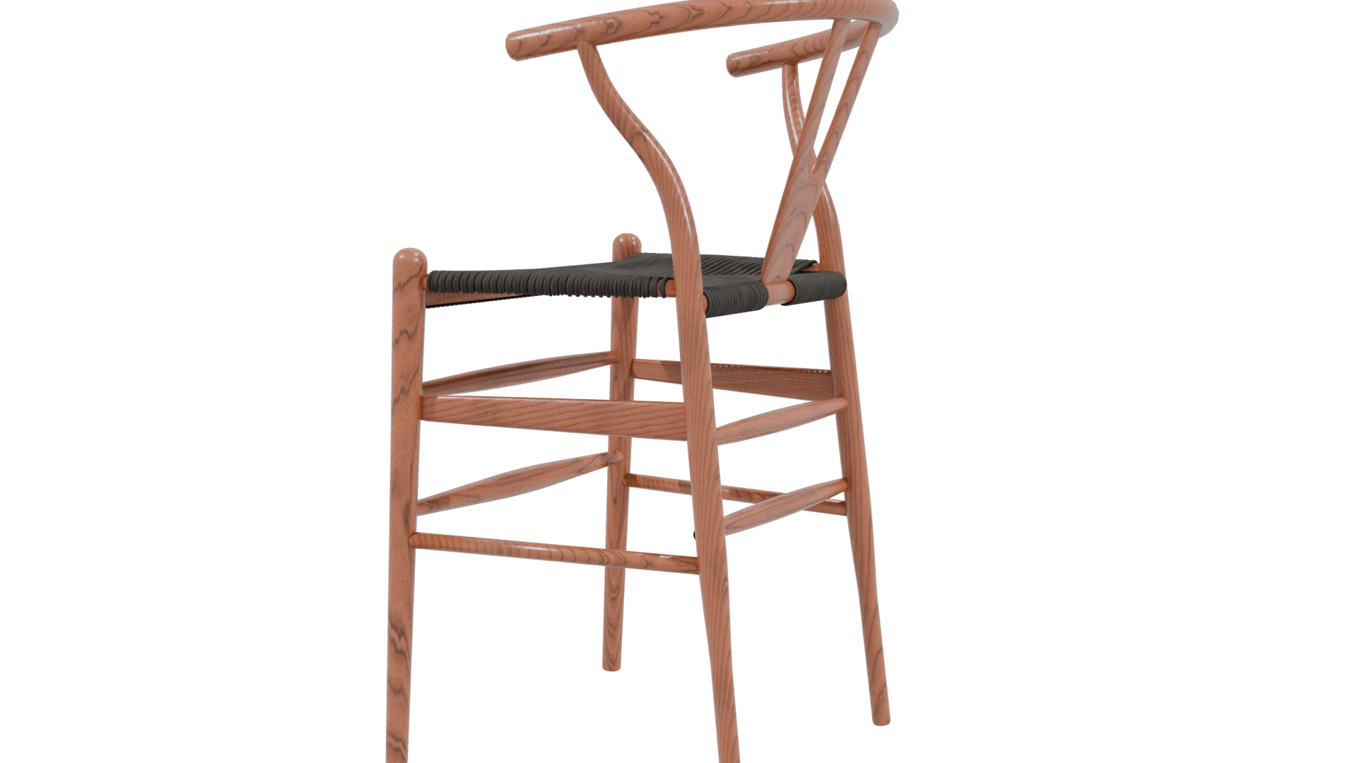 Stylish Wooden Barstool Model - Professional 3D Model Render 18
