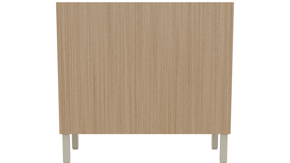 Stylish Wooden Storage Cabinet 3D - Professional 3D Model Render 5