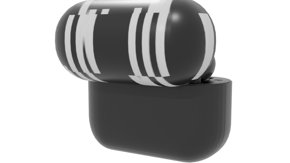 Stylish Wireless Earbuds Case 3D - Professional 3D Model Render 6