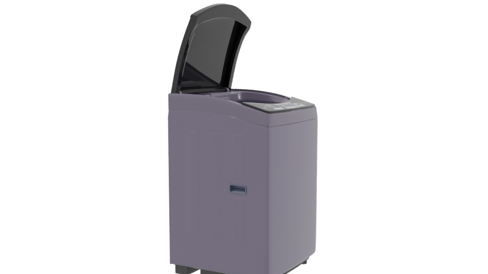 Stylish Top-Loading Washing Machine 3D - Professional 3D Model Render 9